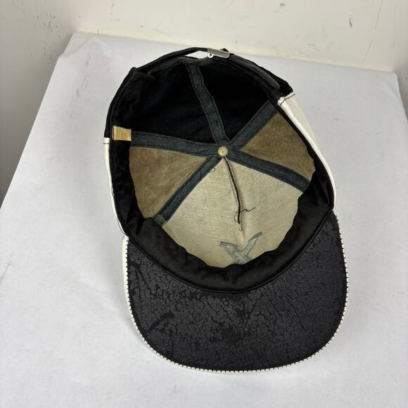 Vintage Malcolm X Suede Leather Panel Baseball Cap Adjustable Hat - Picture 7 of 13